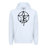 White RUSH STARMAN Premium Hoodie - artisFamous