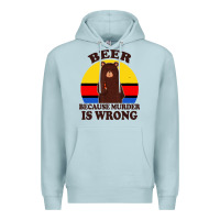 Blue Mist funny beer because murder is wrong for drinking men lover Premium Hoodie - artisFamous