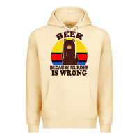 Pina Colada funny beer because murder is wrong for drinking men lover Premium Hoodie - artisFamous