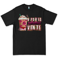 Black V For is Valentine Venti Premium Tee - CowhideDigitalArt