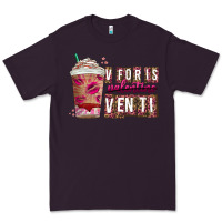 Plum V For is Valentine Venti Premium Tee - CowhideDigitalArt