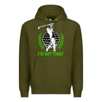 Army Green id hit that funny golfing golf Premium Hoodie - artisFamous