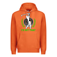 Carrot id hit that funny golfing golf Premium Hoodie - artisFamous