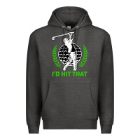 Charcoal Heather id hit that funny golfing golf Premium Hoodie - artisFamous