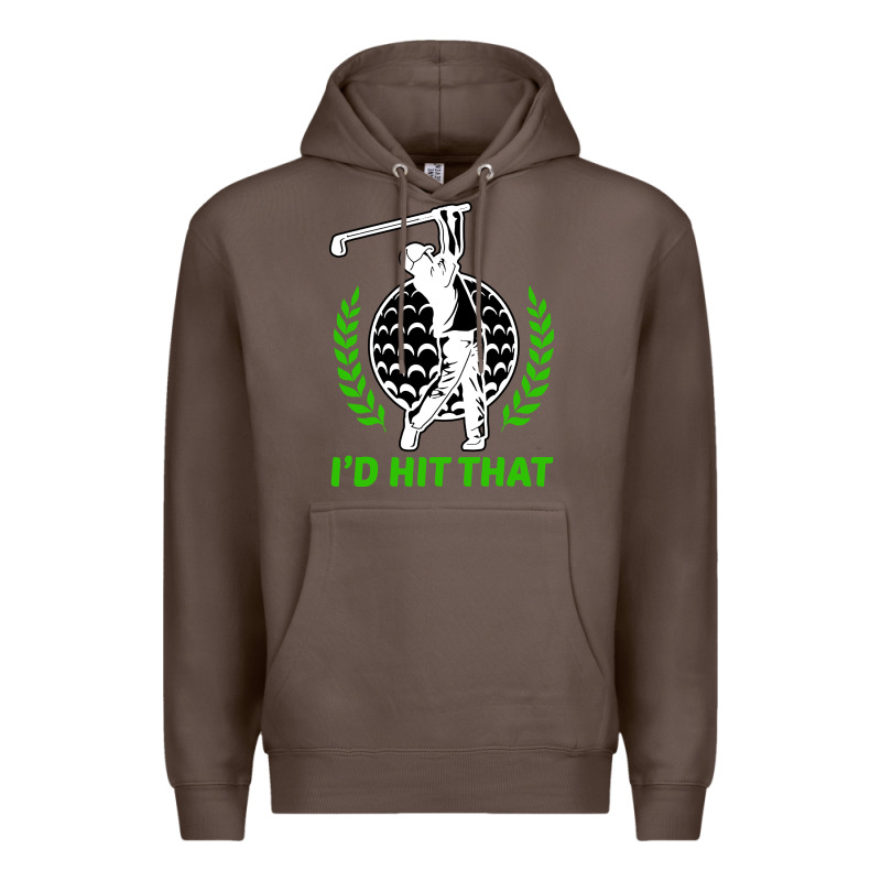 Id Hit That Funny Golfing Golf Premium Hoodie by artisFamous | Teevron