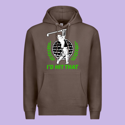 Id Hit That Funny Golfing Golf Premium Hoodie Designed By Artisfamous