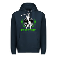 Navy id hit that funny golfing golf Premium Hoodie - artisFamous
