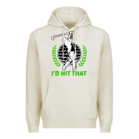 Oatmeal Heather id hit that funny golfing golf Premium Hoodie - artisFamous
