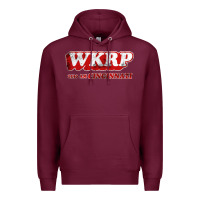 Burgundy wkrp in cincinnati Premium Hoodie - artisFamous