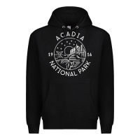 Black a.ca.di.a national park 1916 mai.ne bar harbor t sh Premium Hoodie - artisFamous