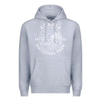 Heather Grey a.ca.di.a national park 1916 mai.ne bar harbor t sh Premium Hoodie - artisFamous