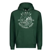 Sports Green a.ca.di.a national park 1916 mai.ne bar harbor t sh Premium Hoodie - artisFamous