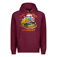 Burgundy taco gnome thinks you're cute Premium Hoodie - artisFamous