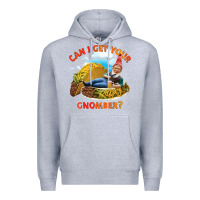 Heather Grey taco gnome thinks you're cute Premium Hoodie - artisFamous