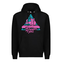 Black Cats on Synthesizers in Space Premium Hoodie - artisFamous