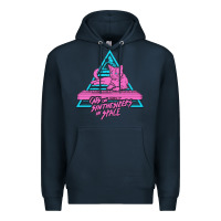 Navy Cats on Synthesizers in Space Premium Hoodie - artisFamous