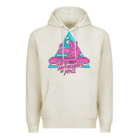 Oatmeal Heather Cats on Synthesizers in Space Premium Hoodie - artisFamous
