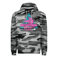 Slate Camo Cats on Synthesizers in Space Premium Hoodie - artisFamous