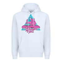 White Cats on Synthesizers in Space Premium Hoodie - artisFamous
