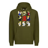 Army Green jojo adventure Premium Hoodie - artisFamous