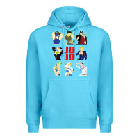 Ocean Blue jojo adventure Premium Hoodie - artisFamous