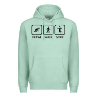 Seafoam crawl walk spike volleyball Premium Hoodie - artisFamous