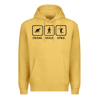 Antique Gold crawl walk spike volleyball Premium Hoodie - artisFamous