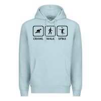 Blue Mist crawl walk spike volleyball Premium Hoodie - artisFamous