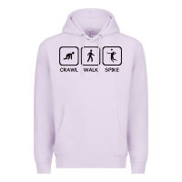 Lilac crawl walk spike volleyball Premium Hoodie - artisFamous