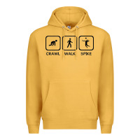 Mustard crawl walk spike volleyball Premium Hoodie - artisFamous