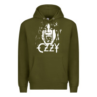Army Green crazy train vintage rock Premium Hoodie - artisFamous