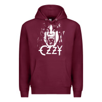 Burgundy crazy train vintage rock Premium Hoodie - artisFamous