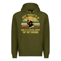 Army Green happy gilmore comedy Premium Hoodie - artisFamous
