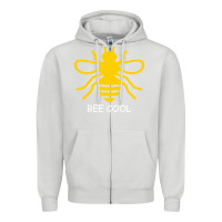 Dove Grey Bee Cool Zipper Hoodie - Bettercallsaul