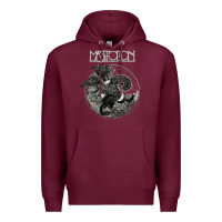 Burgundy mastodon Premium Hoodie - artisFamous