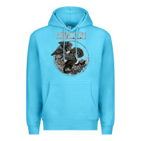 Ocean Blue mastodon Premium Hoodie - artisFamous