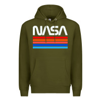 Army Green vintage retro nasa Premium Hoodie - artisFamous