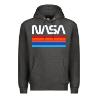 Charcoal Heather vintage retro nasa Premium Hoodie - artisFamous
