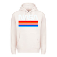 Pale Pink vintage retro nasa Premium Hoodie - artisFamous