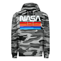 Slate Camo vintage retro nasa Premium Hoodie - artisFamous