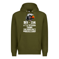 Army Green dd 214 Premium Hoodie - artisFamous