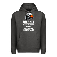 Charcoal Heather dd 214 Premium Hoodie - artisFamous
