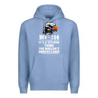 Colony Blue dd 214 Premium Hoodie - artisFamous