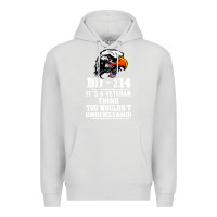 Dove Grey dd 214 Premium Hoodie - artisFamous