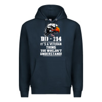 Navy dd 214 Premium Hoodie - artisFamous