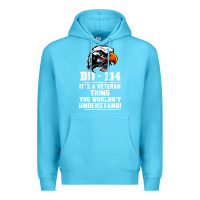Ocean Blue dd 214 Premium Hoodie - artisFamous