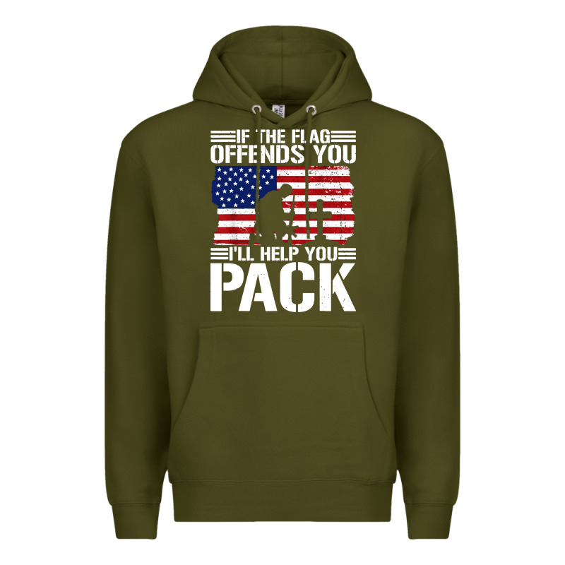 If The Flag Offends You Premium Hoodie by artisFamous | Teevron