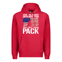 Cardinal if the flag offends you Premium Hoodie - artisFamous