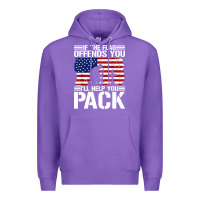 Purple if the flag offends you Premium Hoodie - artisFamous