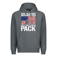 Rock if the flag offends you Premium Hoodie - artisFamous